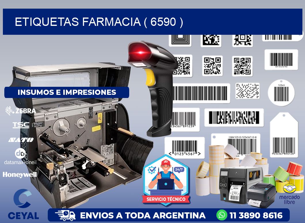 ETIQUETAS FARMACIA ( 6590 )