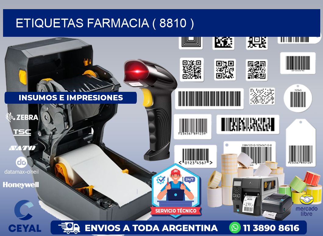 ETIQUETAS FARMACIA ( 8810 )