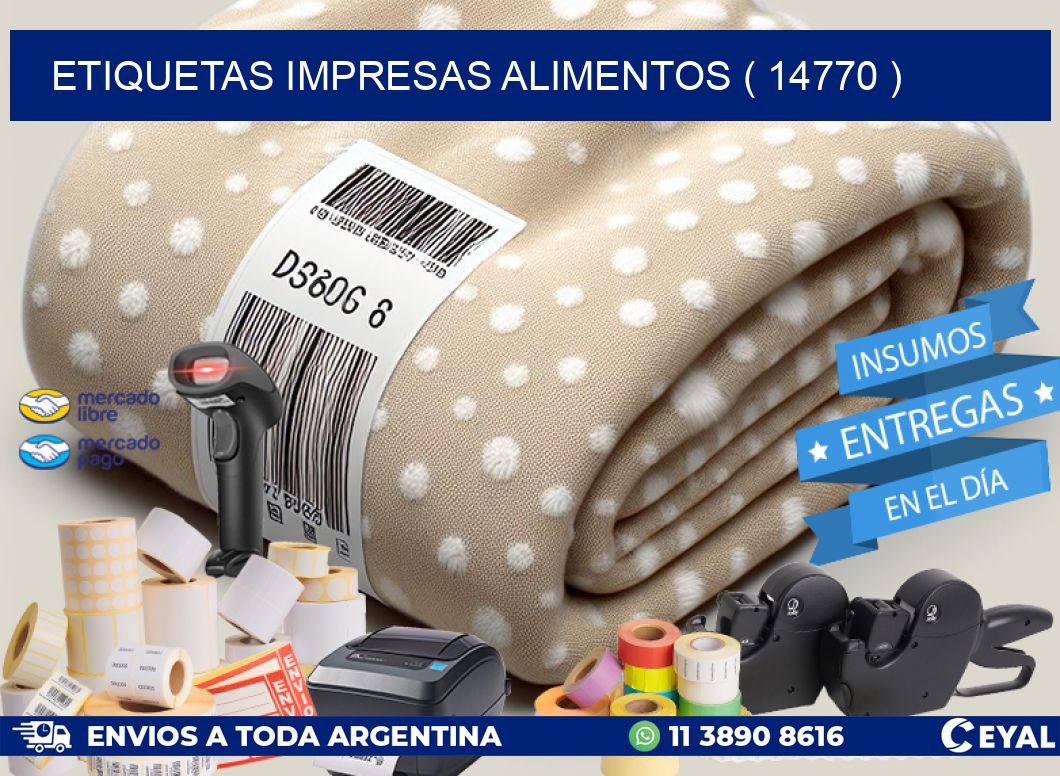 ETIQUETAS IMPRESAS ALIMENTOS ( 14770 )