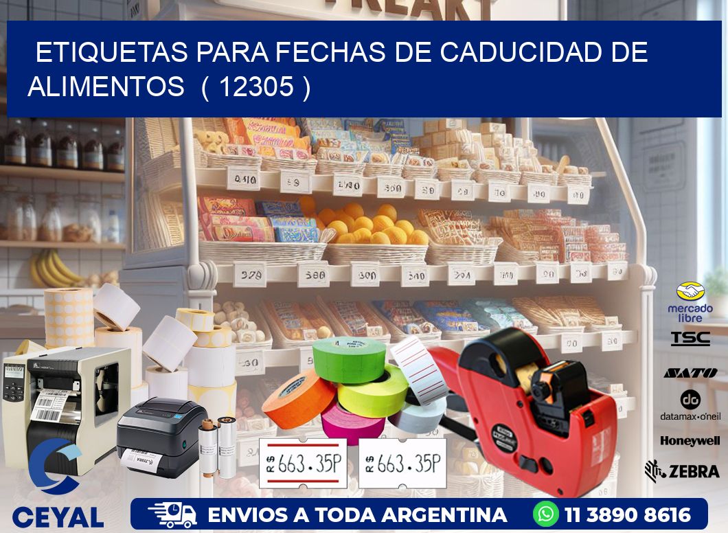 ETIQUETAS PARA FECHAS DE CADUCIDAD DE ALIMENTOS  ( 12305 )
