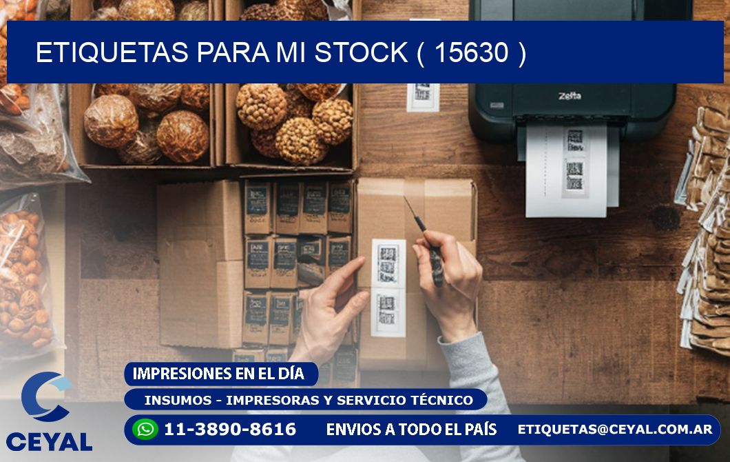 ETIQUETAS PARA MI STOCK ( 15630 )