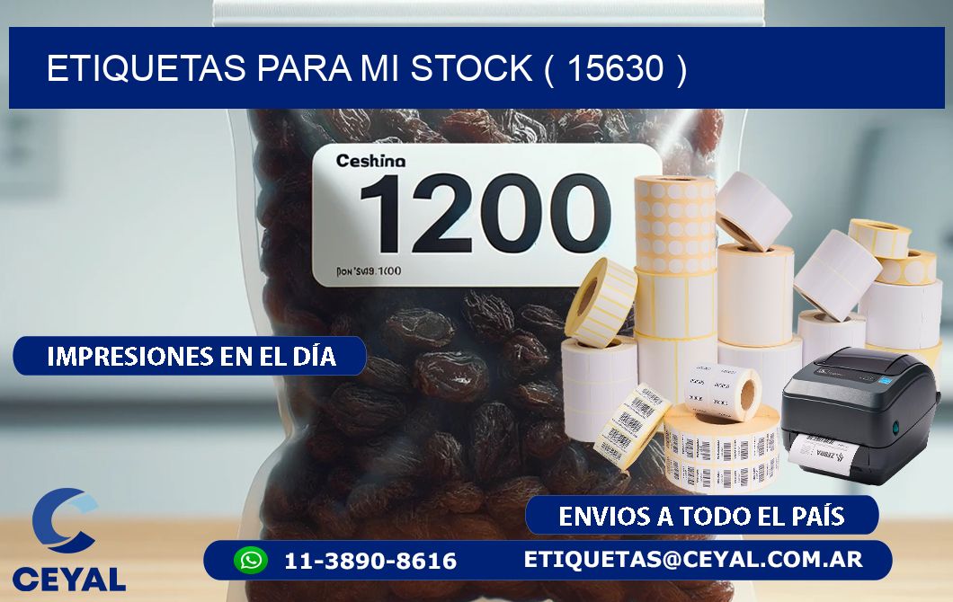 ETIQUETAS PARA MI STOCK ( 15630 )