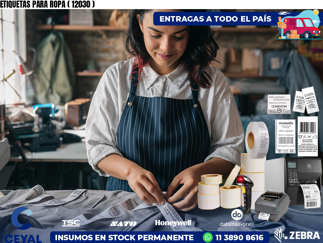 ETIQUETAS PARA ROPA ( 12030 )