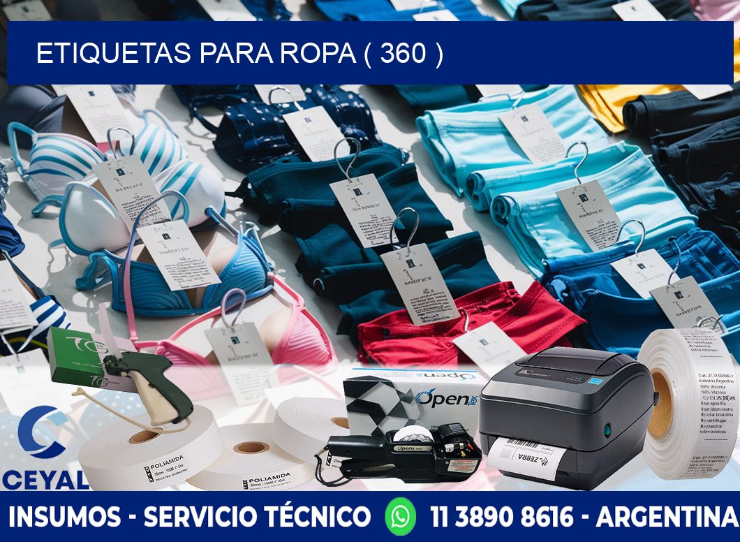 ETIQUETAS PARA ROPA ( 360 )