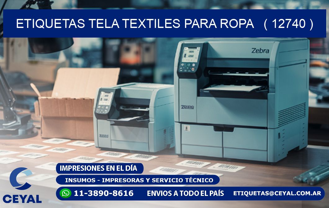 ETIQUETAS TELA TEXTILES PARA ROPA   ( 12740 )