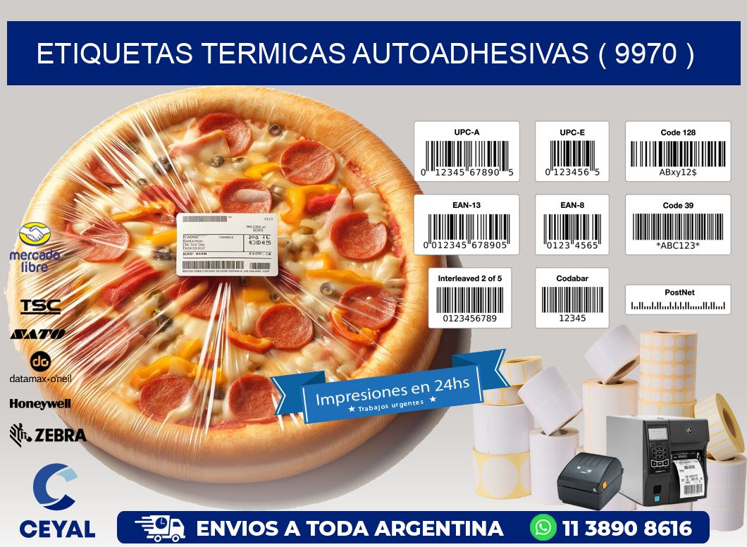 ETIQUETAS TERMICAS AUTOADHESIVAS ( 9970 )