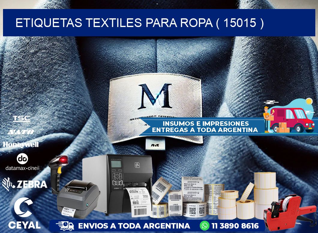 ETIQUETAS TEXTILES PARA ROPA ( 15015 )