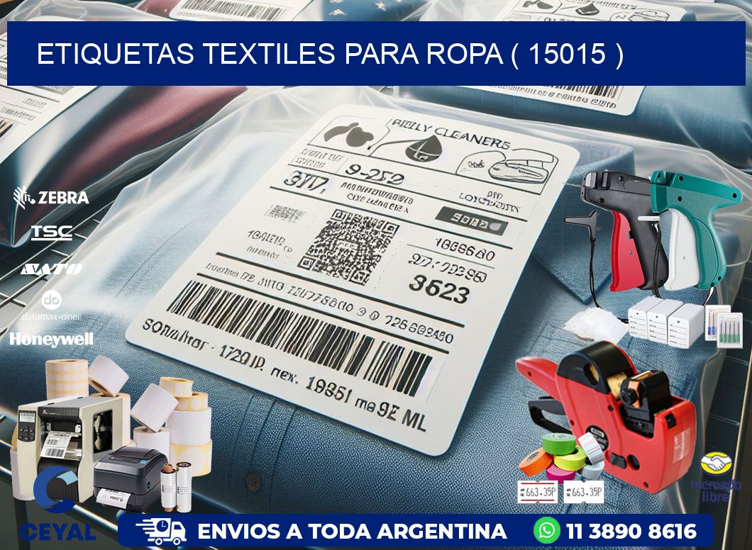 ETIQUETAS TEXTILES PARA ROPA ( 15015 )