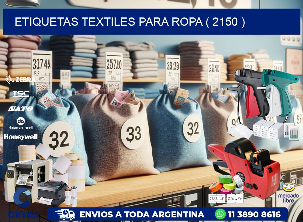 ETIQUETAS TEXTILES PARA ROPA ( 2150 )