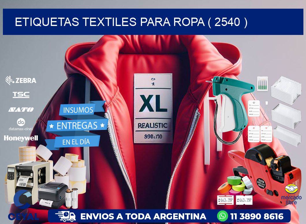 ETIQUETAS TEXTILES PARA ROPA ( 2540 )