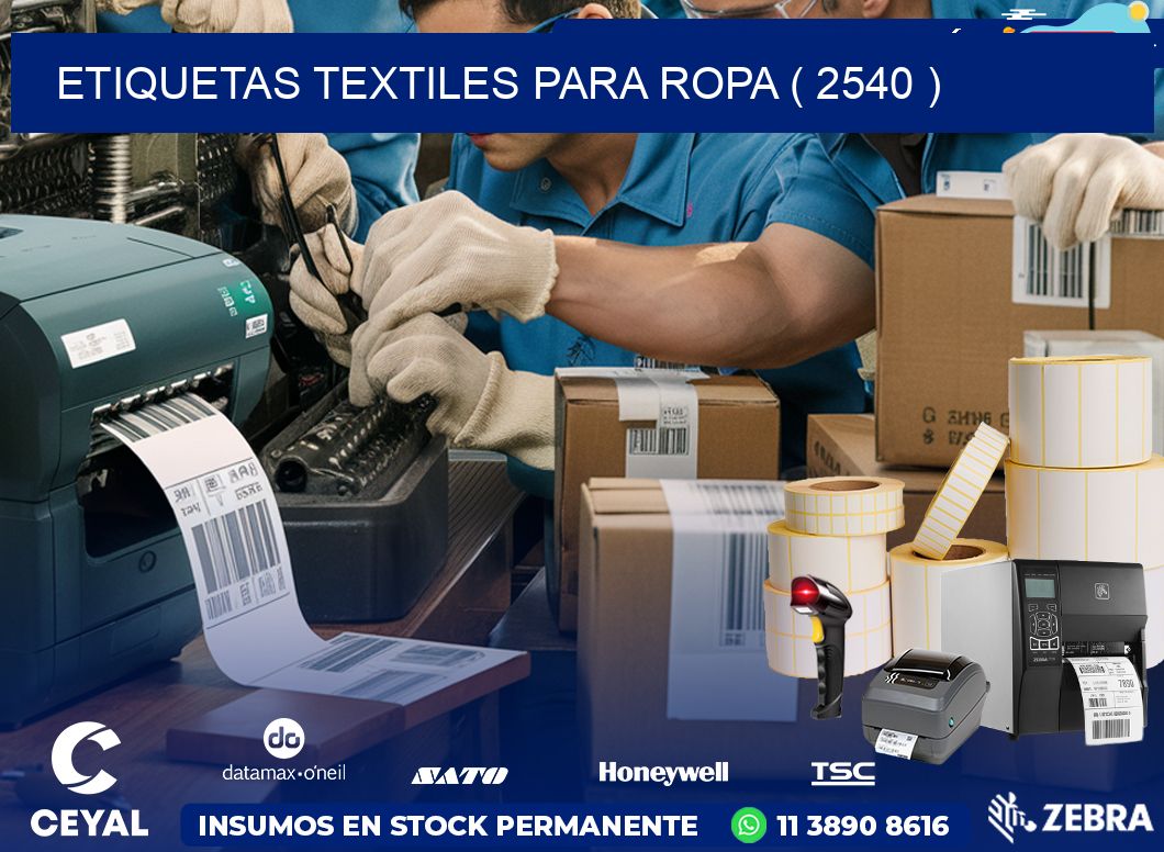 ETIQUETAS TEXTILES PARA ROPA ( 2540 )