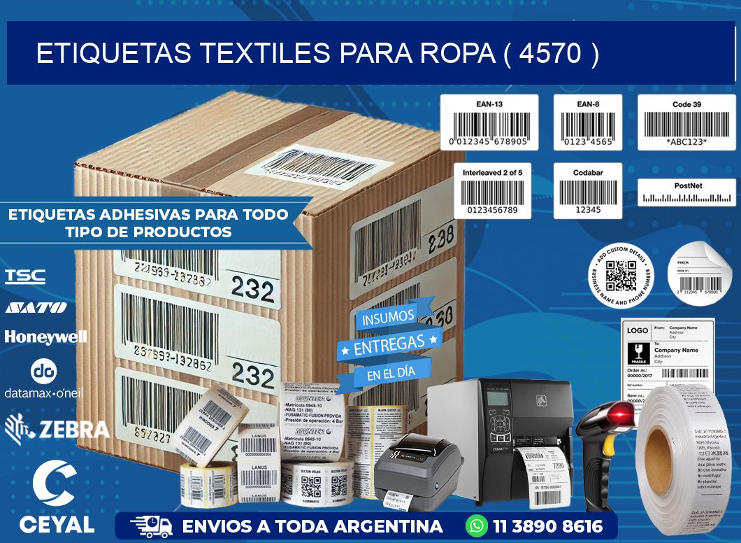 ETIQUETAS TEXTILES PARA ROPA ( 4570 )