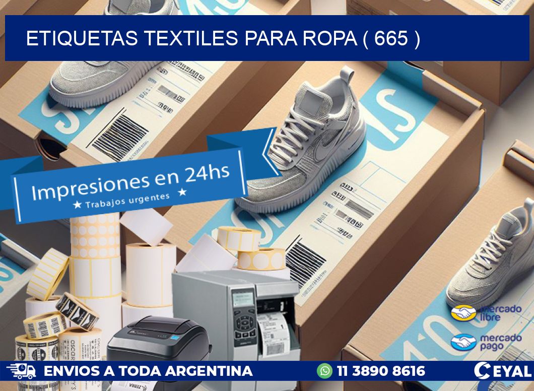 ETIQUETAS TEXTILES PARA ROPA ( 665 )