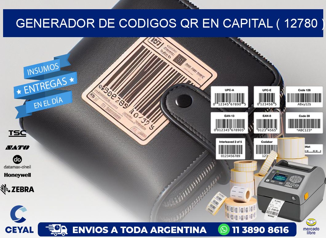 GENERADOR DE CODIGOS QR EN CAPITAL ( 12780 )