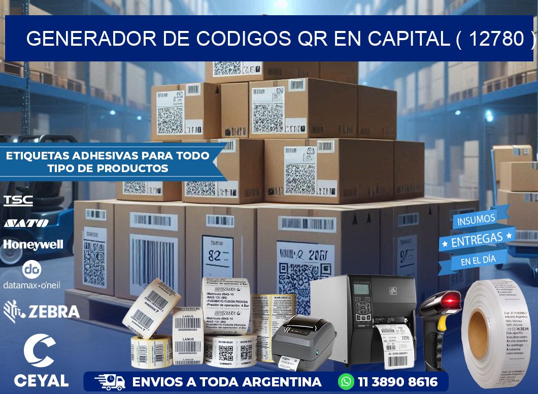 GENERADOR DE CODIGOS QR EN CAPITAL ( 12780 )