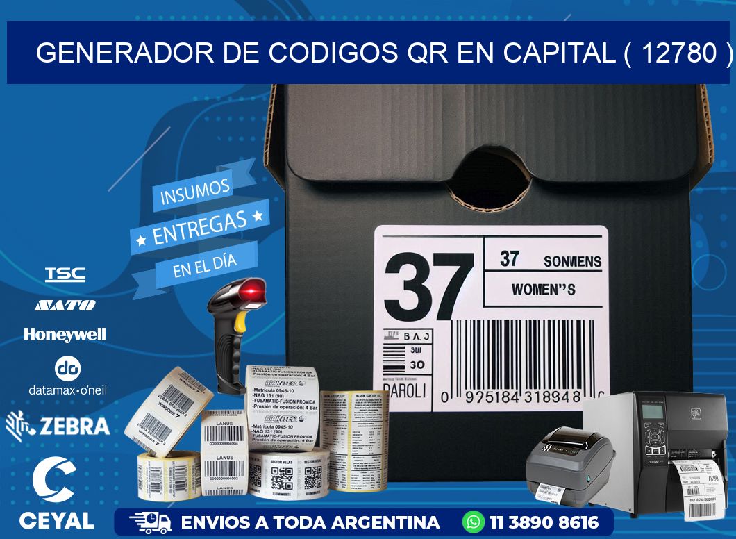 GENERADOR DE CODIGOS QR EN CAPITAL ( 12780 )