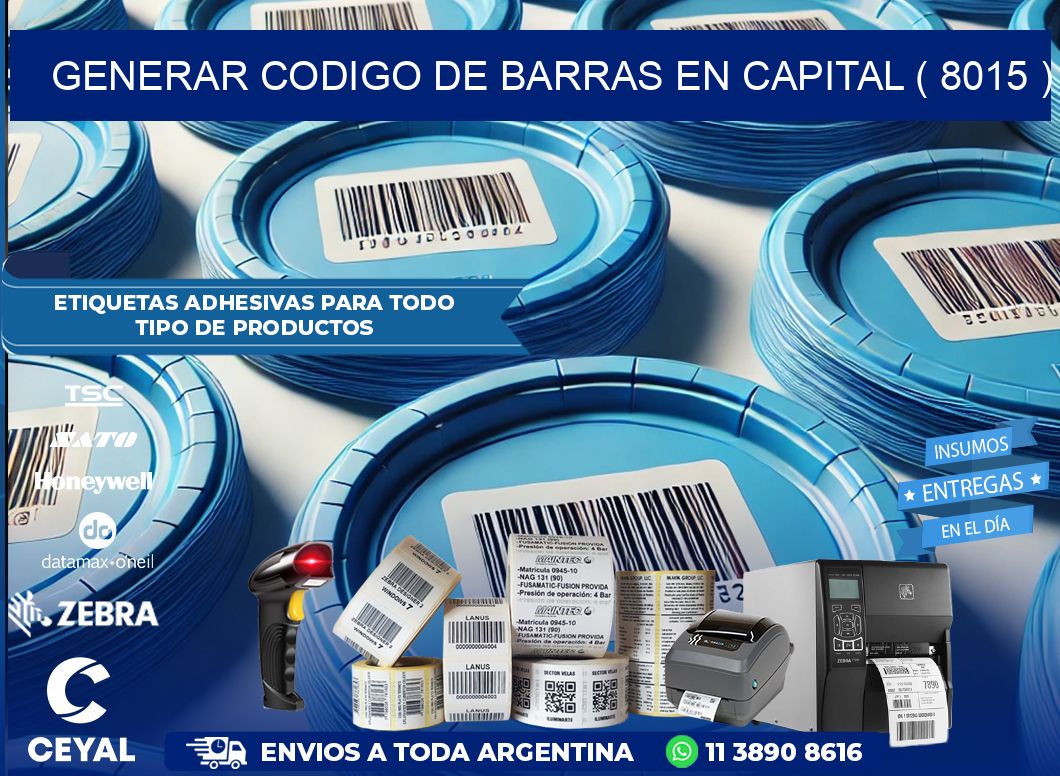 GENERAR CODIGO DE BARRAS EN CAPITAL ( 8015 )