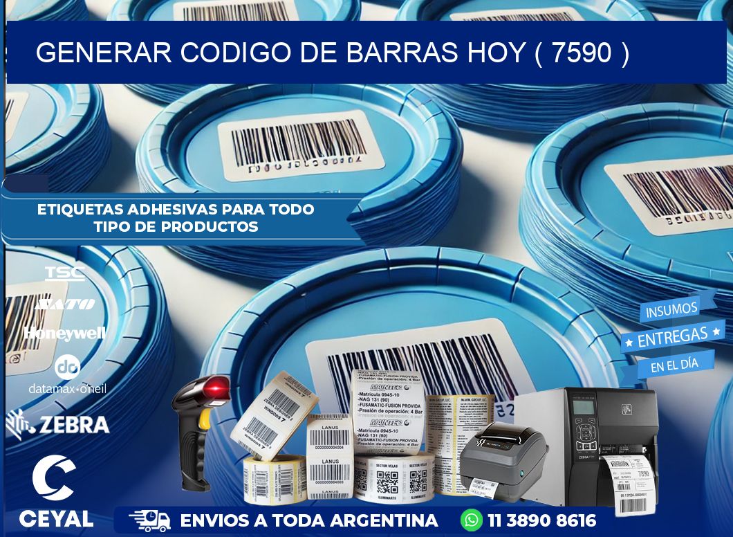 GENERAR CODIGO DE BARRAS HOY ( 7590 )