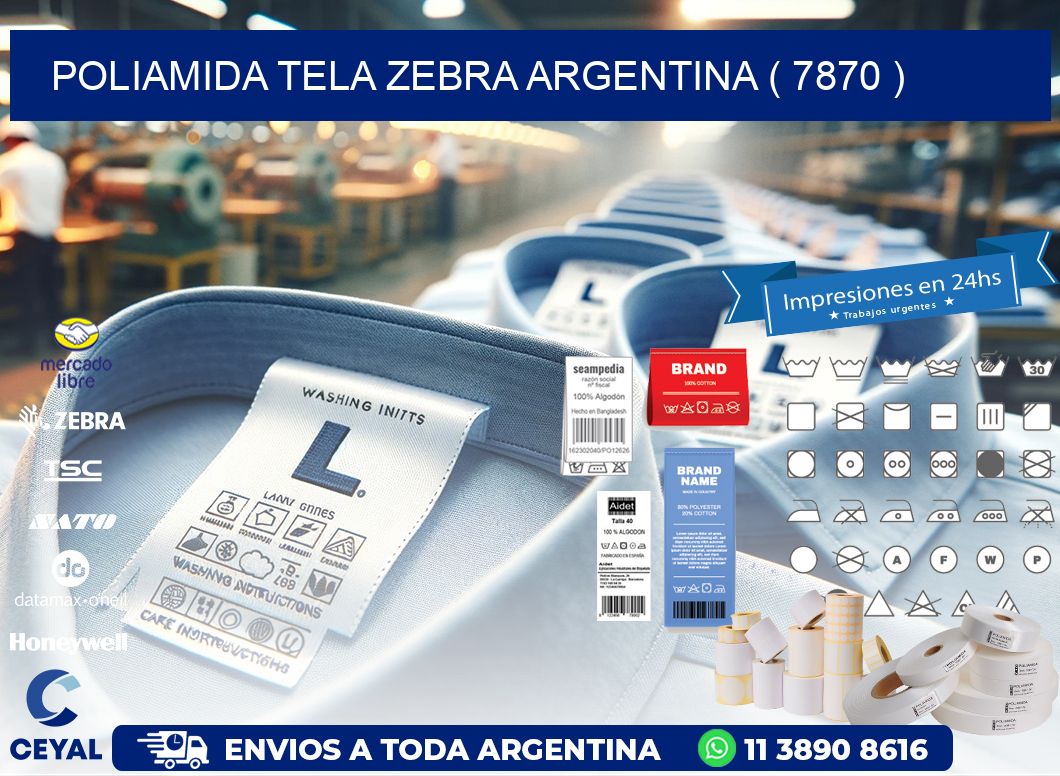 POLIAMIDA TELA ZEBRA ARGENTINA ( 7870 )