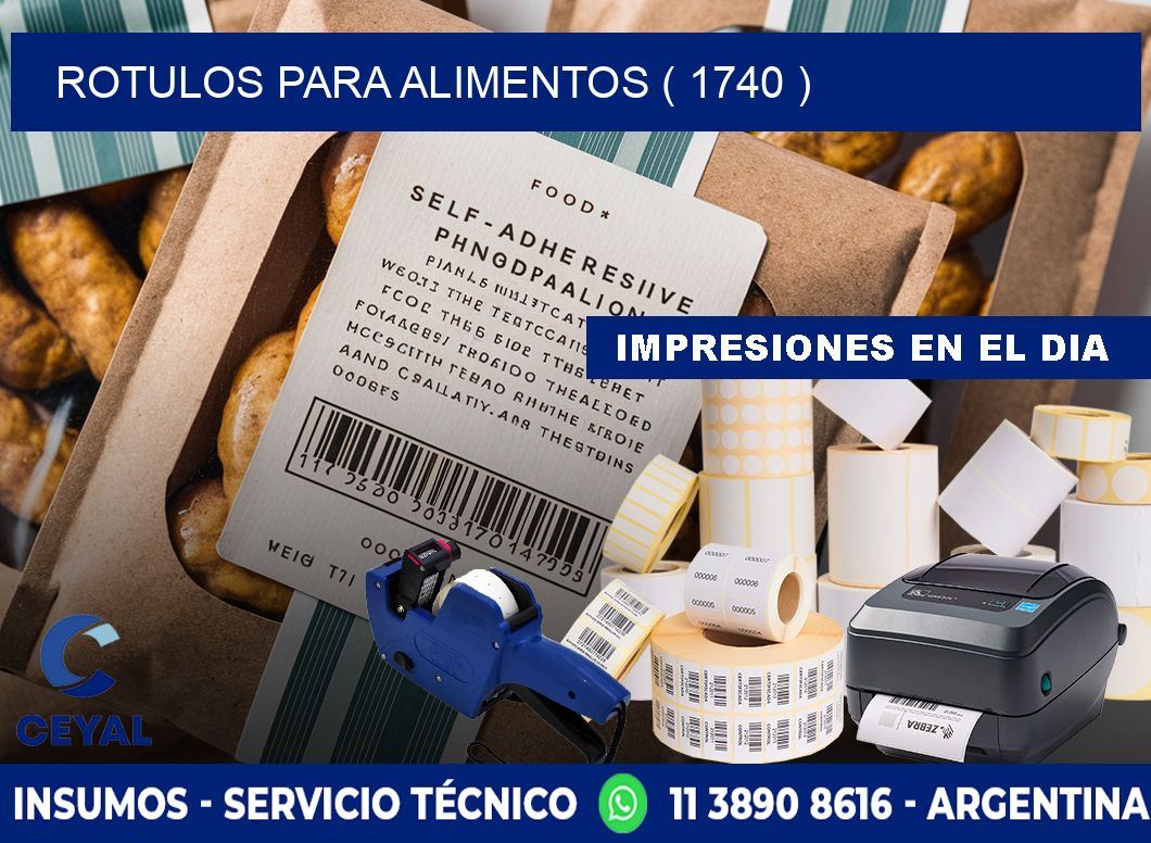 ROTULOS PARA ALIMENTOS ( 1740 )