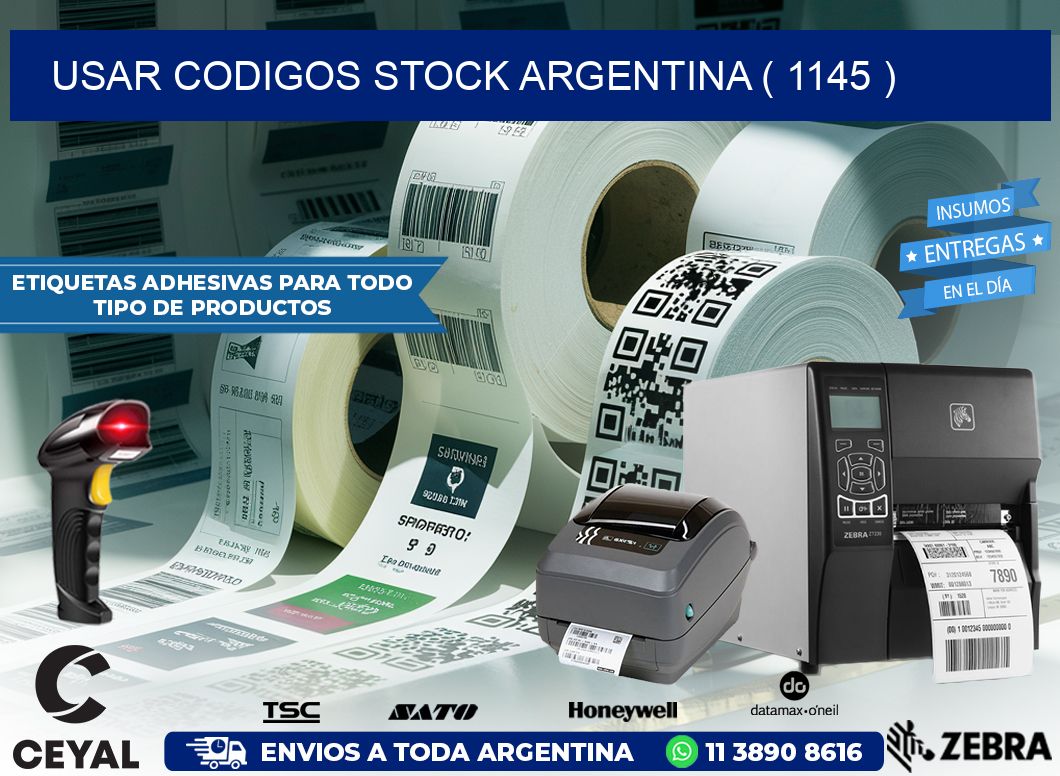 USAR CODIGOS STOCK ARGENTINA ( 1145 )