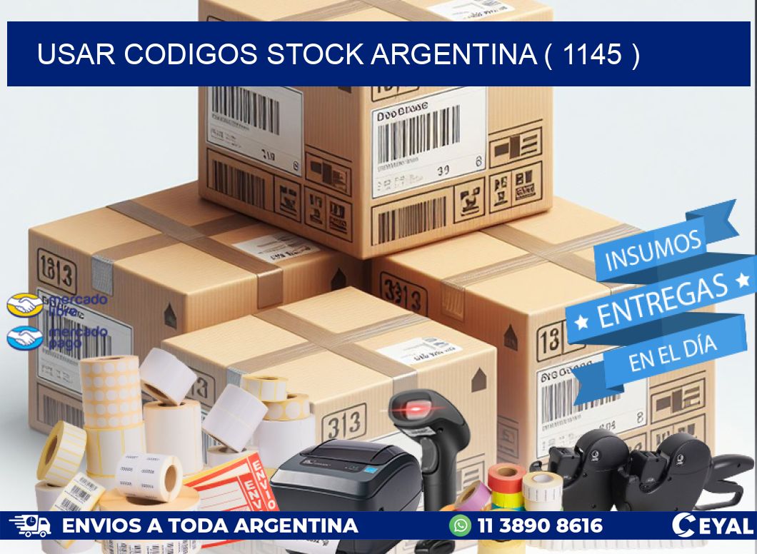 USAR CODIGOS STOCK ARGENTINA ( 1145 )