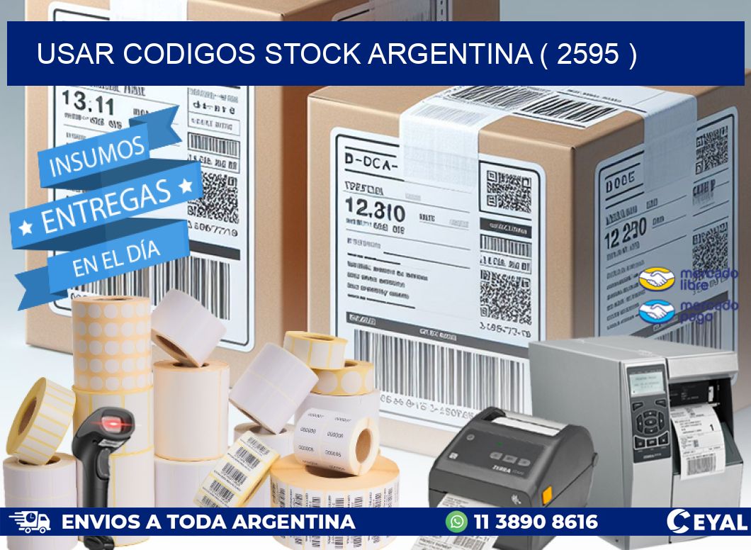 USAR CODIGOS STOCK ARGENTINA ( 2595 )