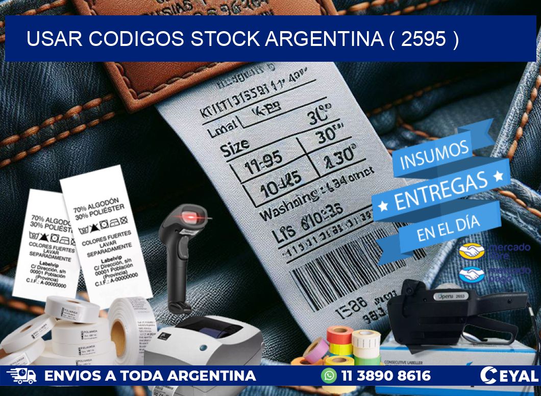 USAR CODIGOS STOCK ARGENTINA ( 2595 )