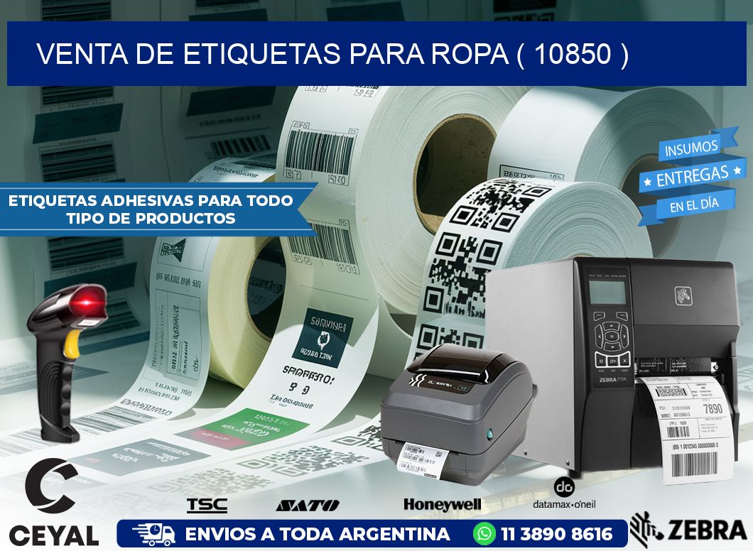 VENTA DE ETIQUETAS PARA ROPA ( 10850 )