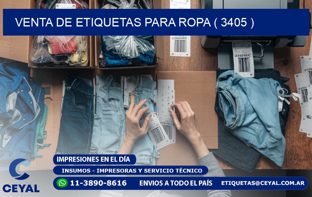 VENTA DE ETIQUETAS PARA ROPA ( 3405 )