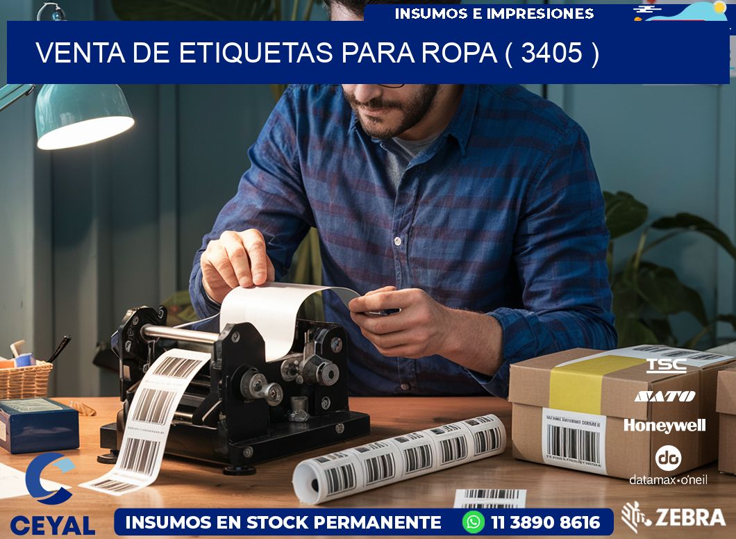 VENTA DE ETIQUETAS PARA ROPA ( 3405 )