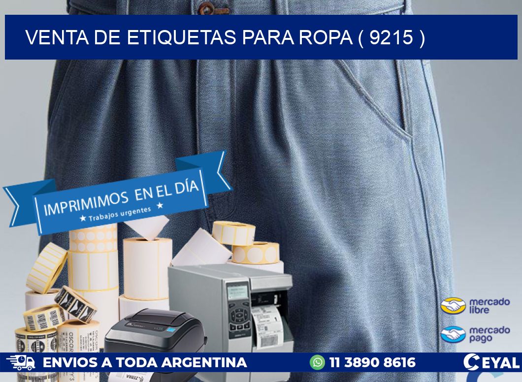 VENTA DE ETIQUETAS PARA ROPA ( 9215 )