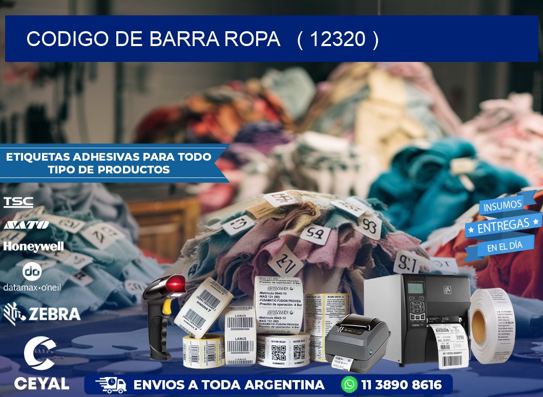 codigo de barra ropa   ( 12320 )