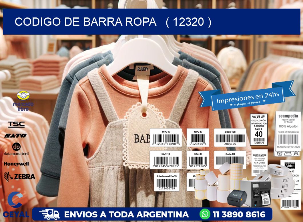 codigo de barra ropa ( 12320 )