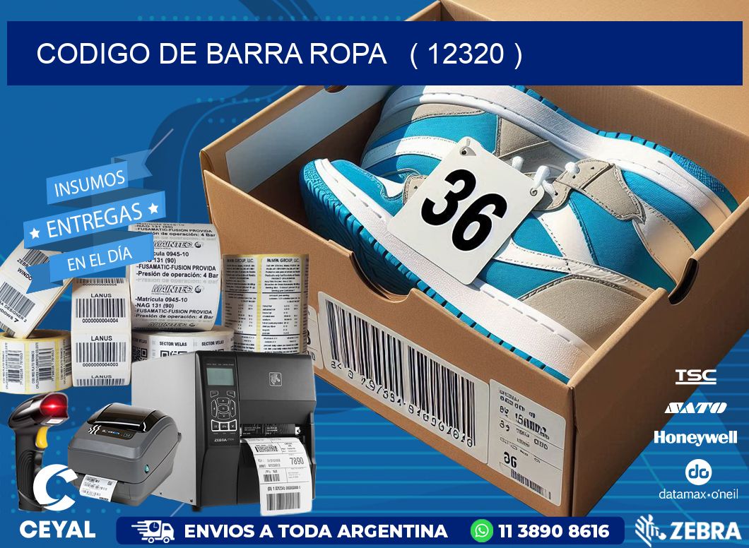 codigo de barra ropa ( 12320 )