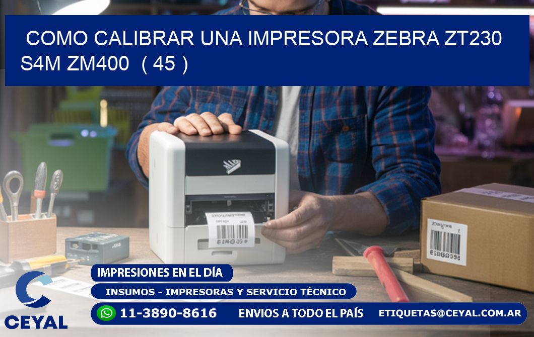 como calibrar una impresora zebra zt230 S4M ZM400  ( 45 )