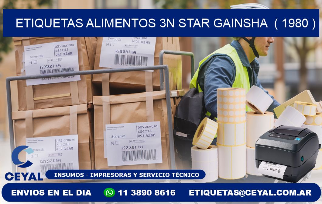 etiquetas alimentos 3n star gainsha  ( 1980 )