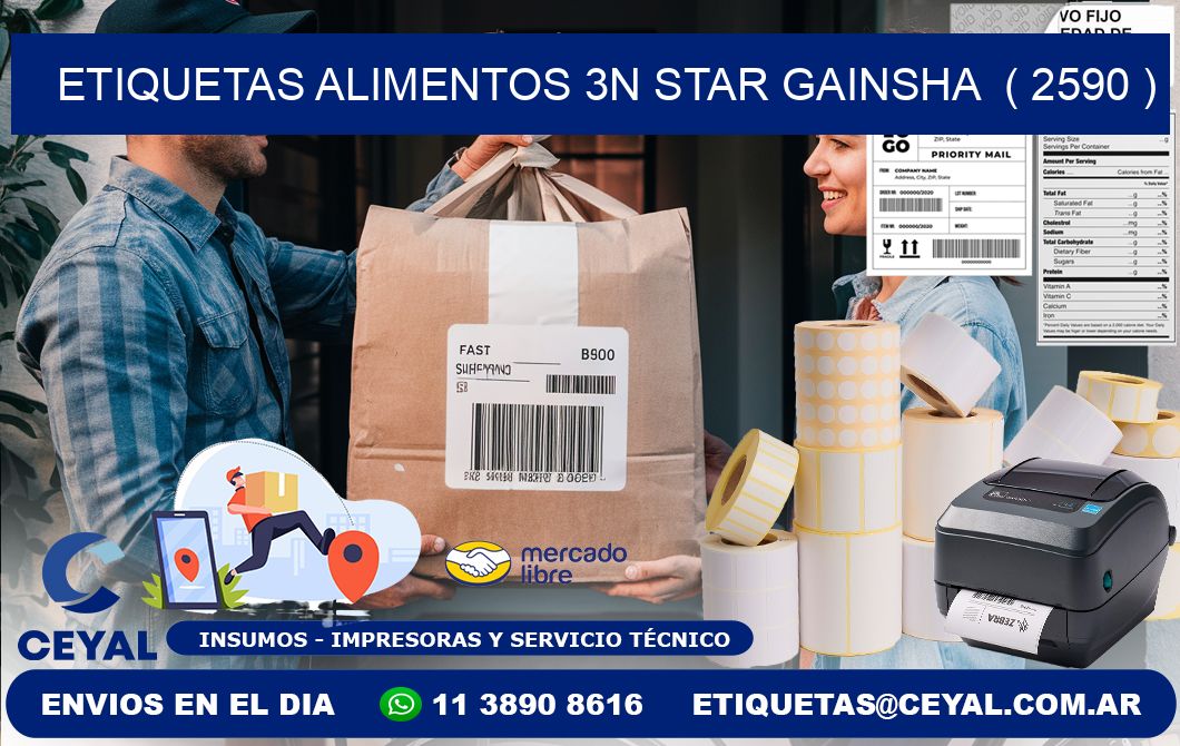 etiquetas alimentos 3n star gainsha  ( 2590 )