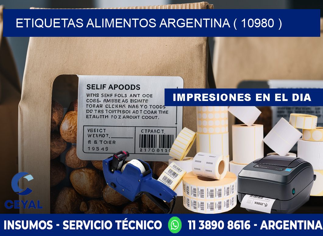 etiquetas alimentos argentina ( 10980 )