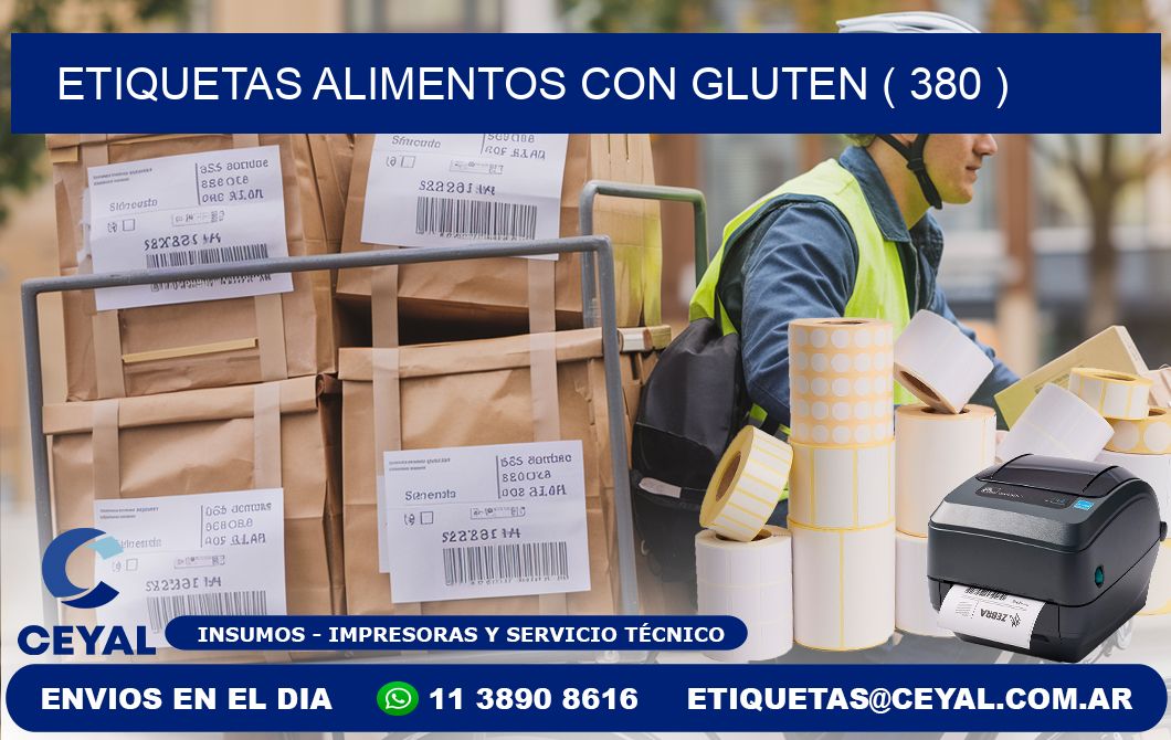 etiquetas alimentos con gluten ( 380 )