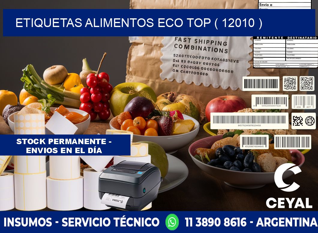 etiquetas alimentos eco top ( 12010 )