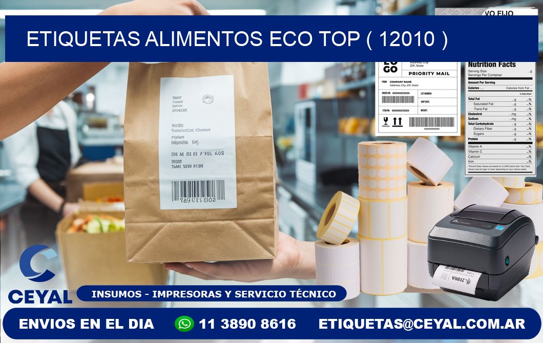 etiquetas alimentos eco top ( 12010 )