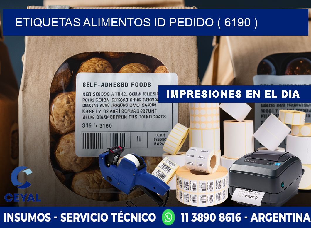 etiquetas alimentos id pedido ( 6190 )