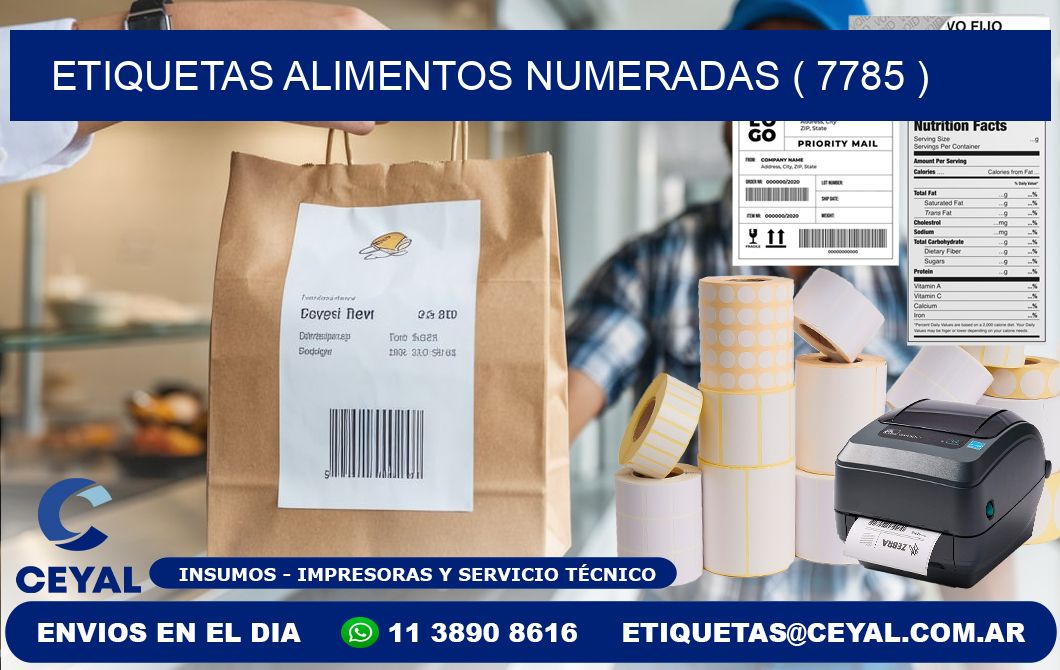 etiquetas alimentos numeradas ( 7785 )