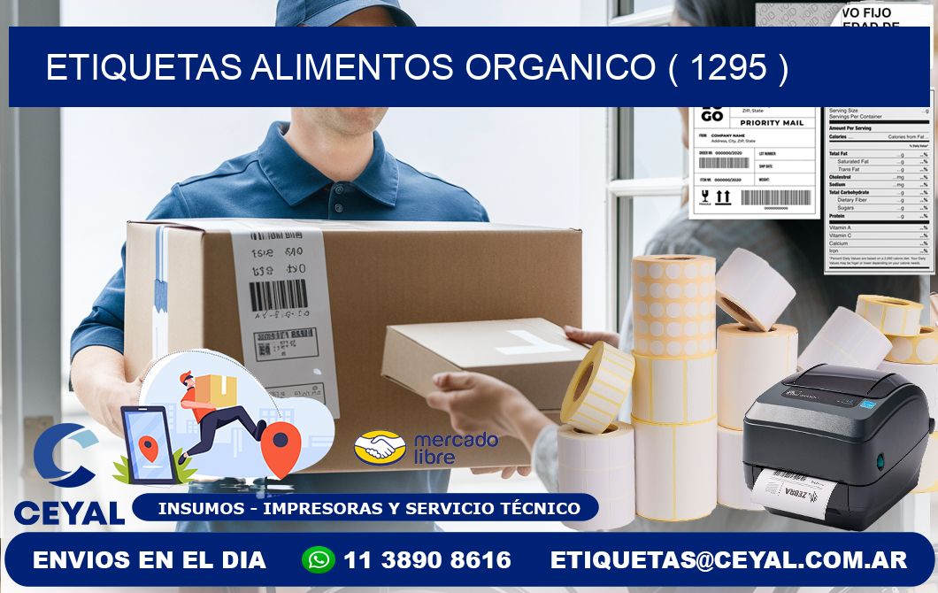 etiquetas alimentos organico ( 1295 )