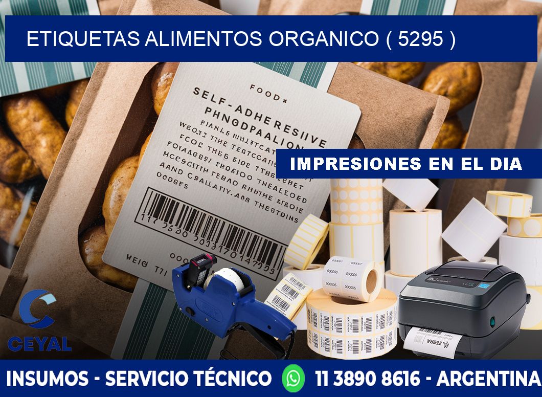 etiquetas alimentos organico ( 5295 )