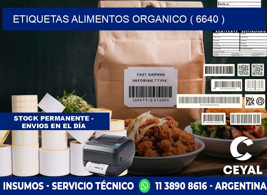 etiquetas alimentos organico ( 6640 )