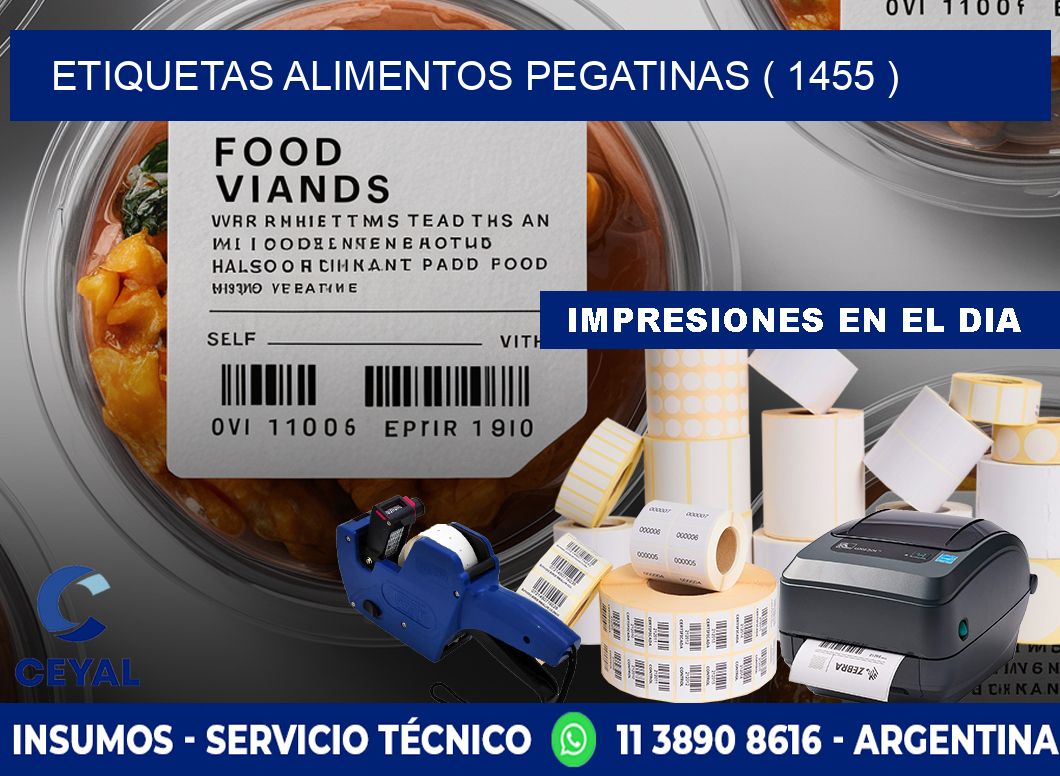 etiquetas alimentos pegatinas ( 1455 )