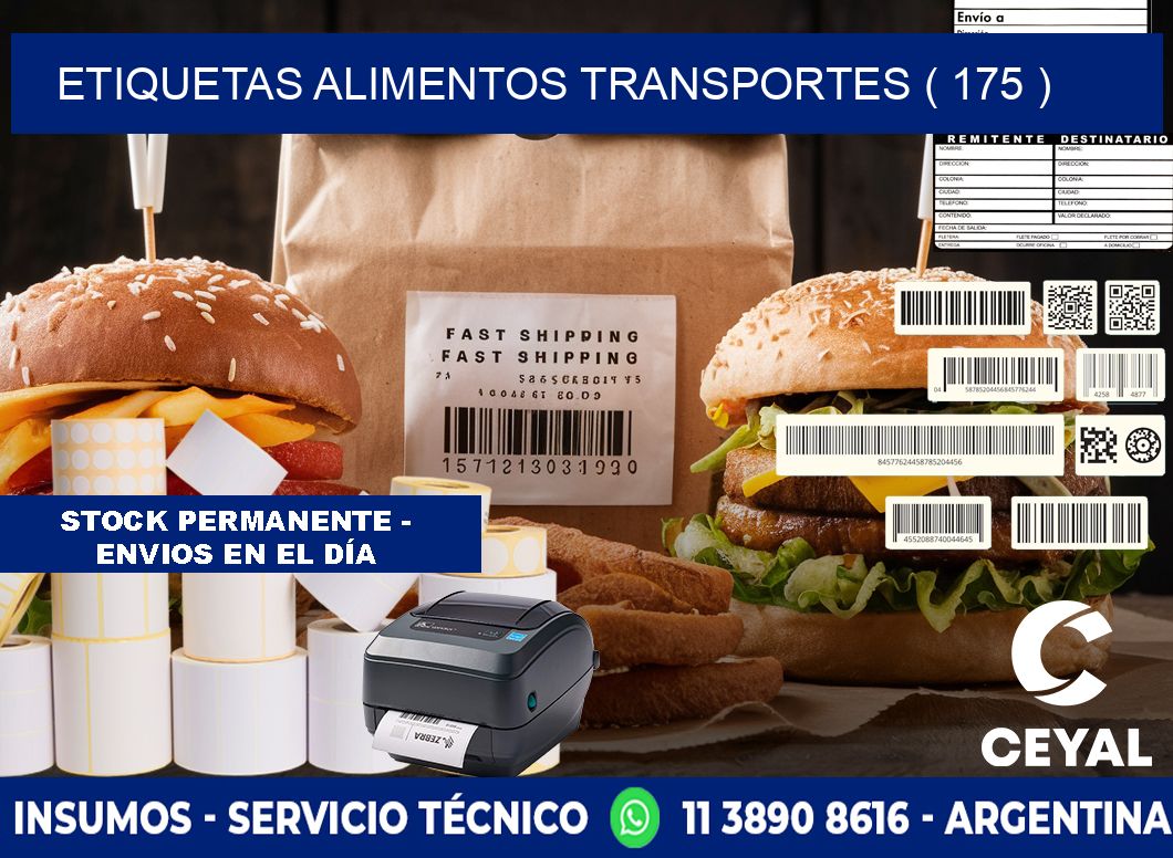 etiquetas alimentos transportes ( 175 )