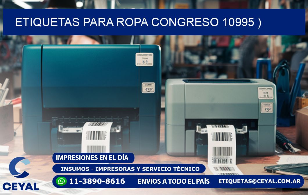 etiquetas para ropa congreso 10995 )